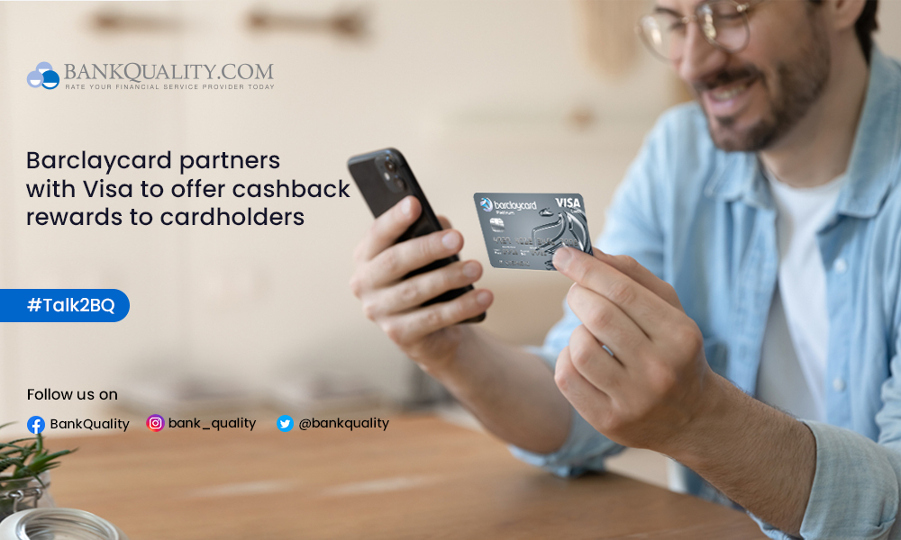 Barclaycard partners with Visa to provide cashback rewards