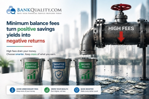 Minimum balance fees turn positive savings yields into negative returns
