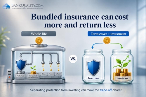 Whole life policies can dilute both insurance value and investment returns